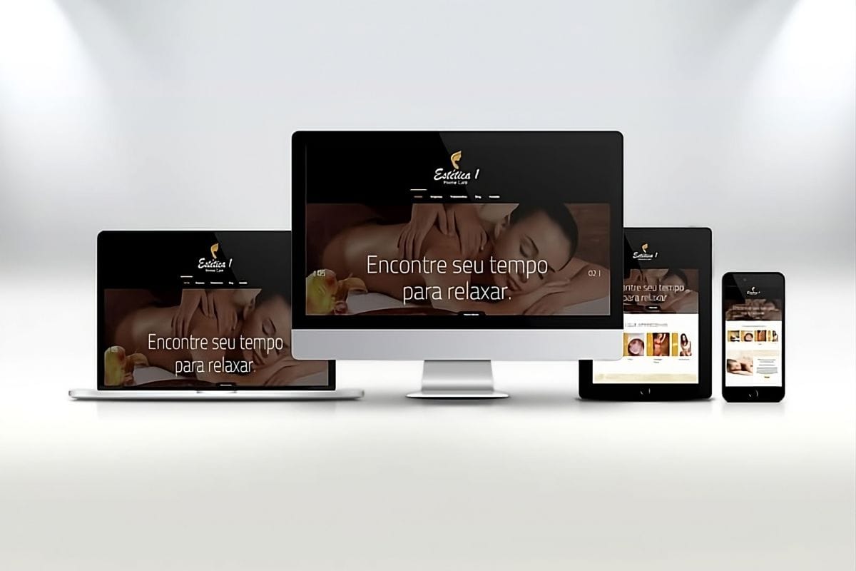 Site Profissional de Estética Portfolio Edivaldo Farias