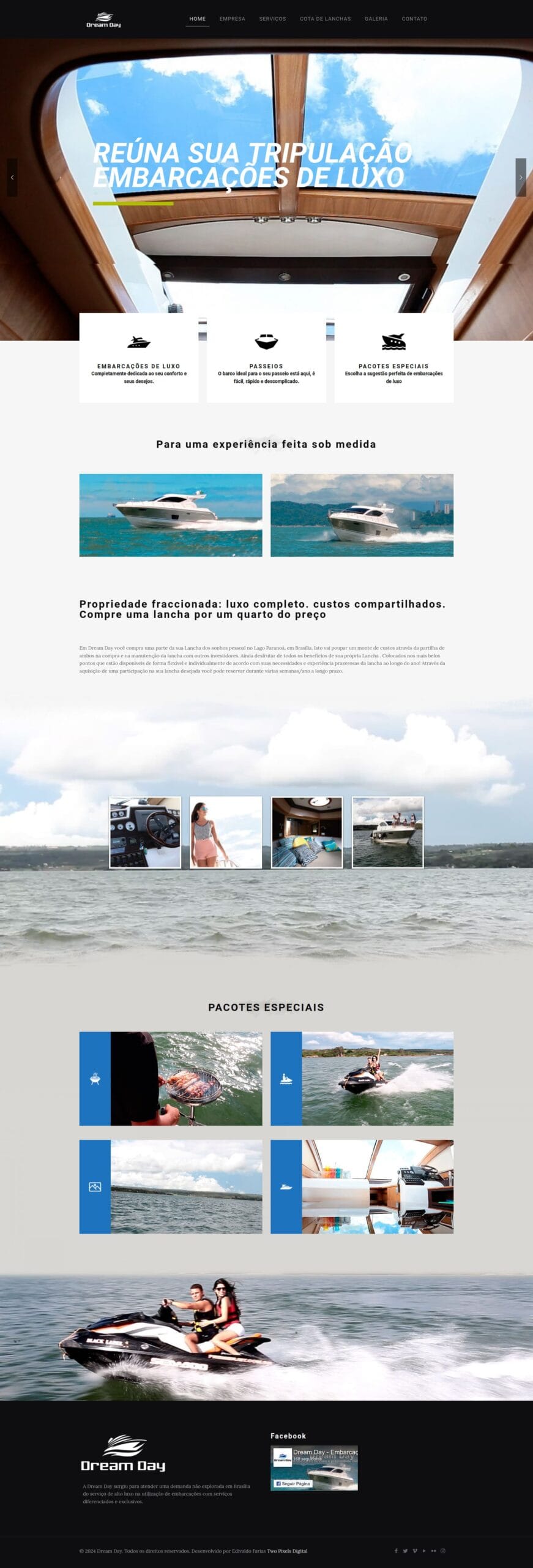 dream day embarcações de luxo