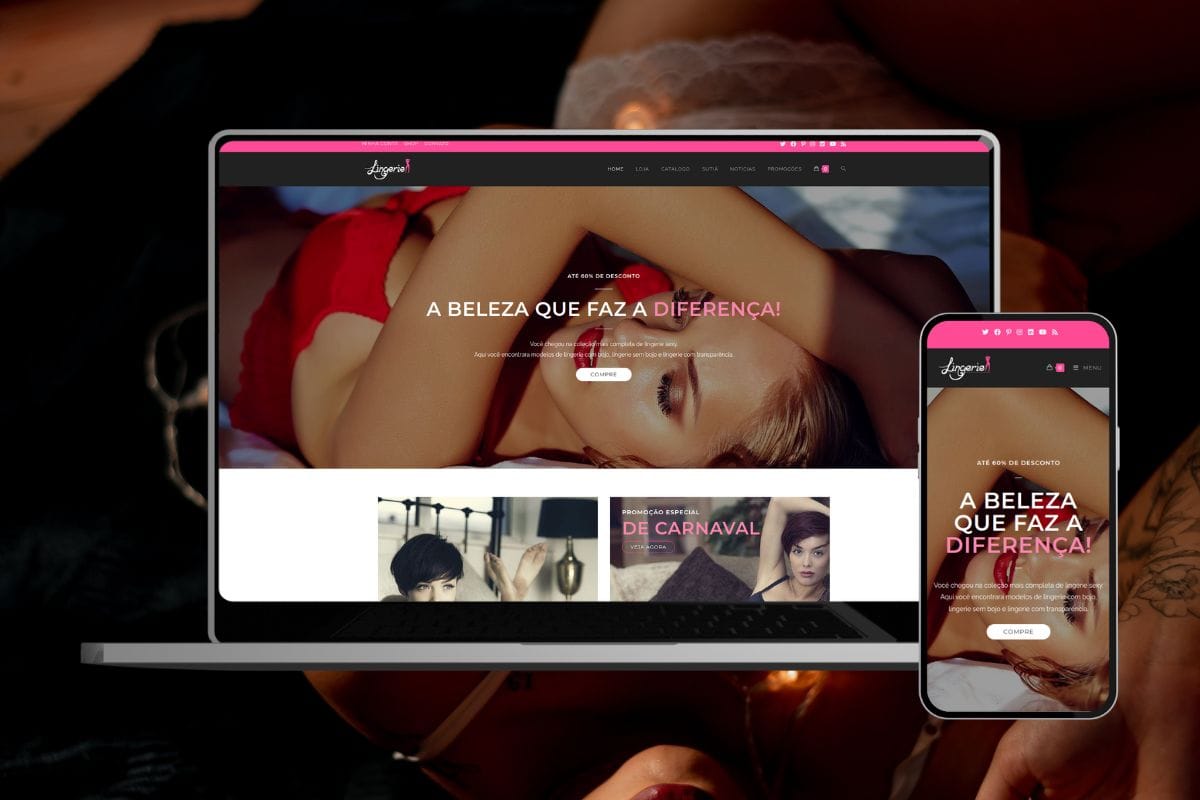 portfolio loja virtual de lingerie