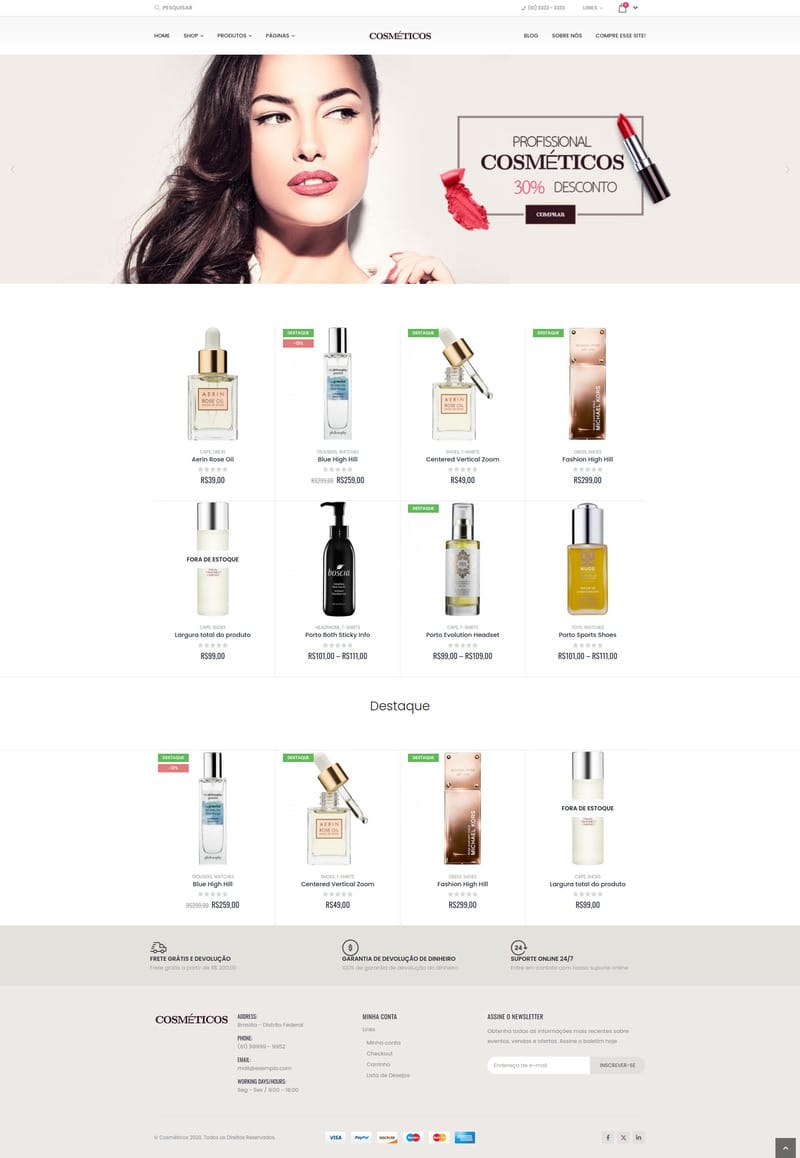 loja virtual de cosmetico ()